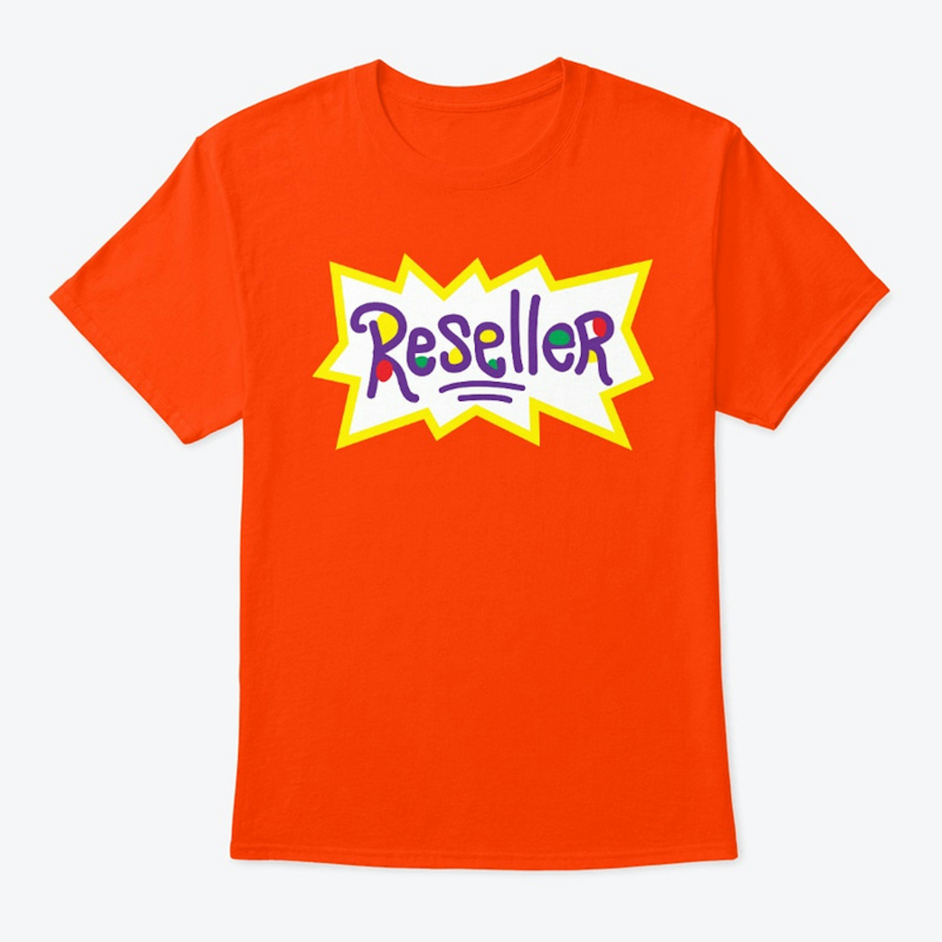 "Reseller" Vintage Burst Shirt (GRN BK)